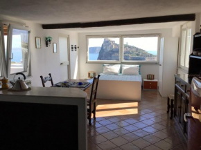 Mansarda con terrazza davanti castello aragonese